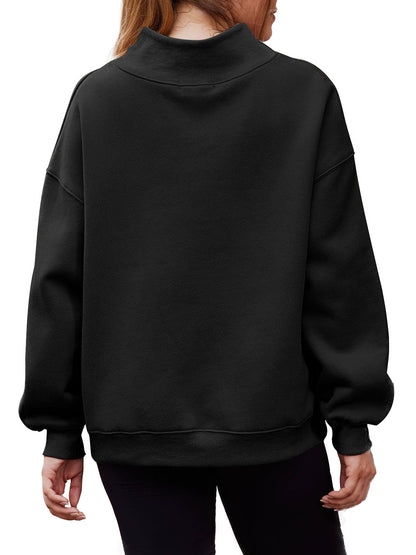 2026 Women's Half Turtleneck Fleece Casual Sweatshirt