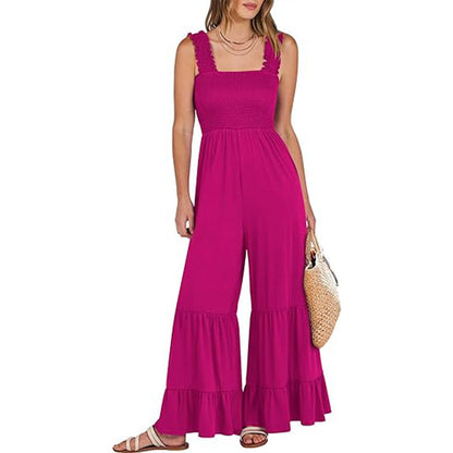 Women Casual Sleeveless Loose High Waist Wide Leg Rompers (Buy 2 Free Shipping)