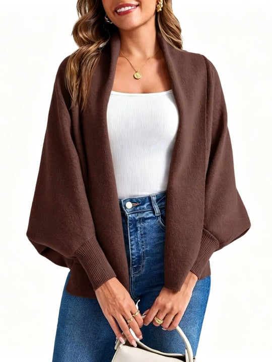 🥰Women's Open Front Batwing Sleeve Cardigan