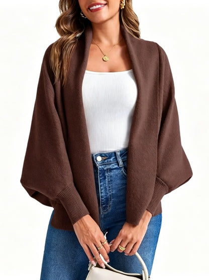 🥰Women's Open Front Batwing Sleeve Cardigan