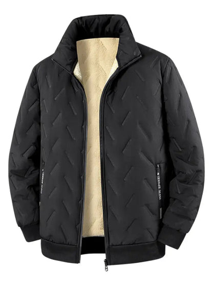 Women Mock Neck Zip Warm Jacket
