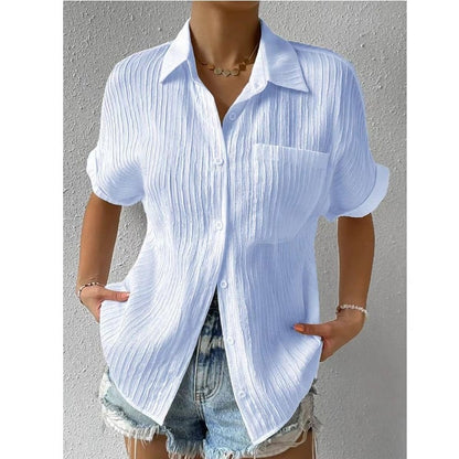 🔥(HOT SALE-49% OFF)Crew Neck Lace Casual Loose Shirt