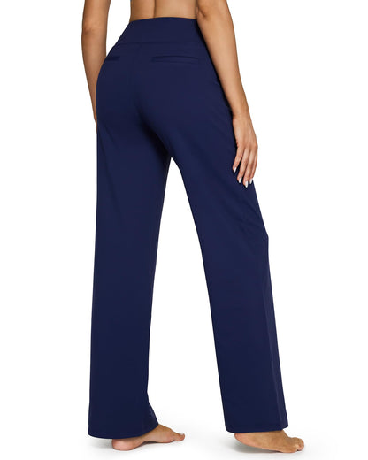 Yoga Pants Women Wide Leg High Waist Pants with Pockets