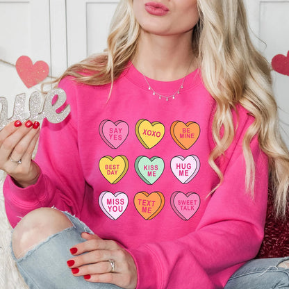 Conversation Hearts Valentine's Day Sweatshirt