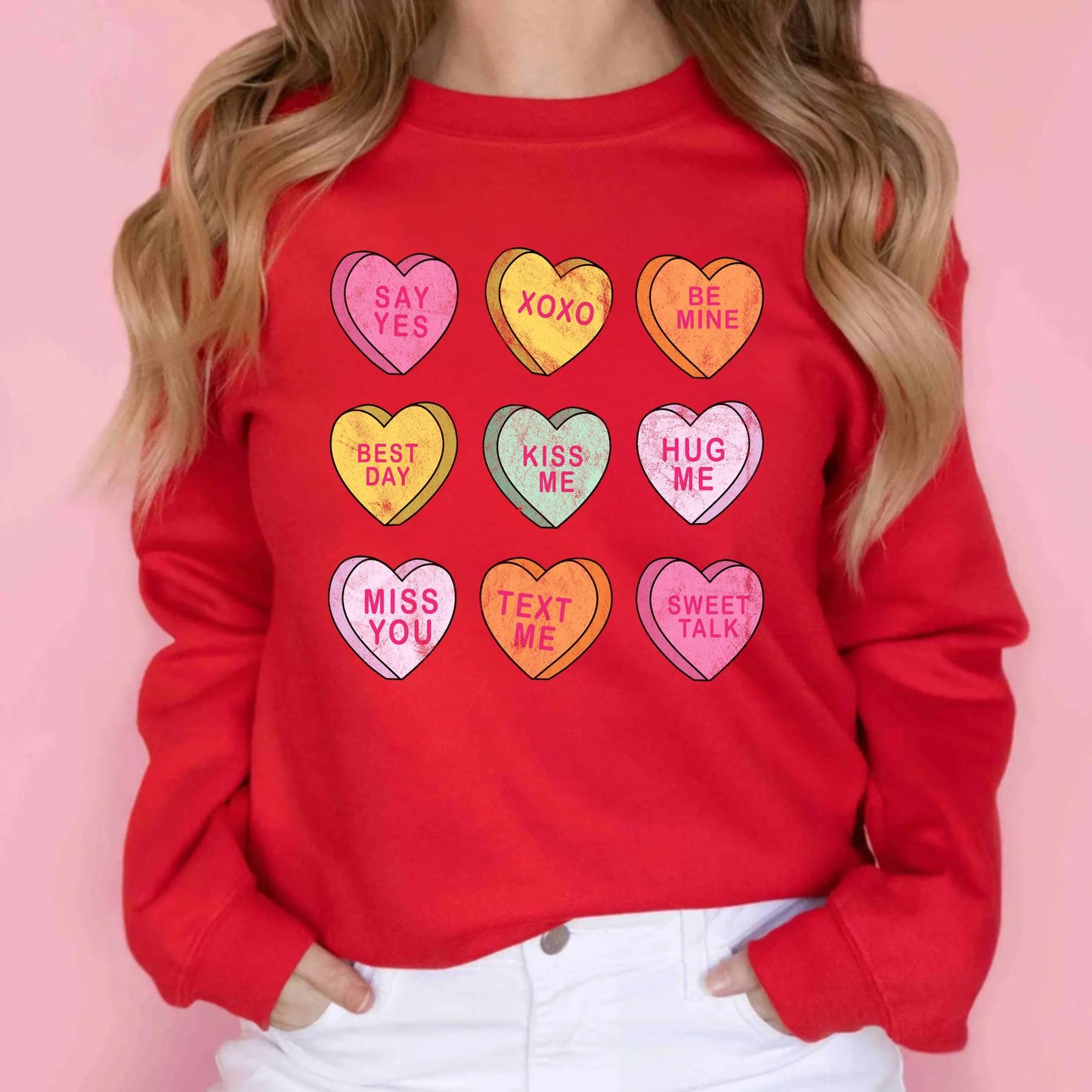 Conversation Hearts Valentine's Day Sweatshirt