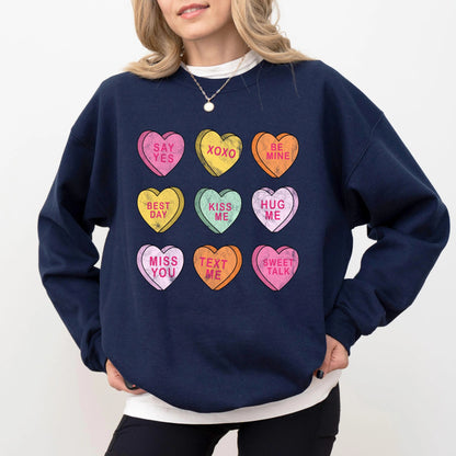 Conversation Hearts Valentine's Day Sweatshirt