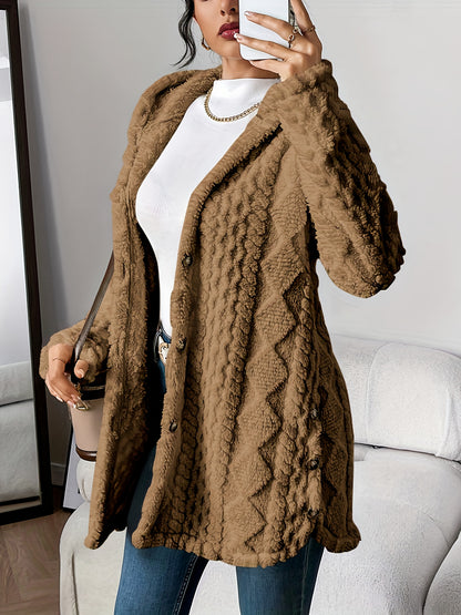Level Up Your Wardrobe With This Eye‑Catching Jacquard Hooded Coat