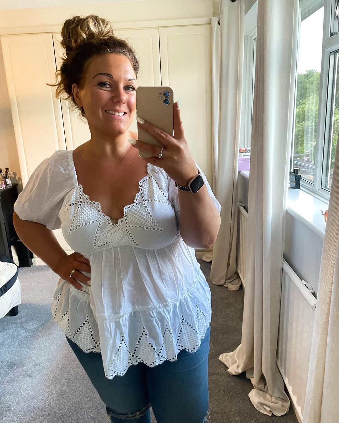 SUMMER SALE 50% OFF🔥PLUS BRODERIE ANGLAISE SMOCK TOP