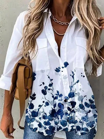 Single-Breasted Printed Shirt