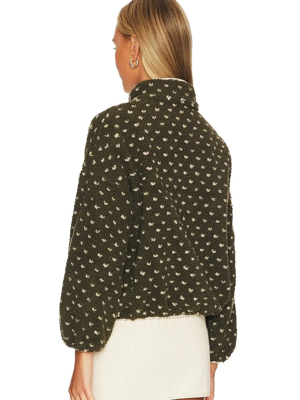 ✨Women's Button-down Turtleneck Heart Sherpa Pullover