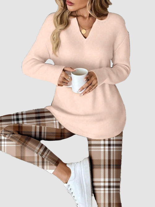 Fall Cozy Casual Matching Two Piece Outfit