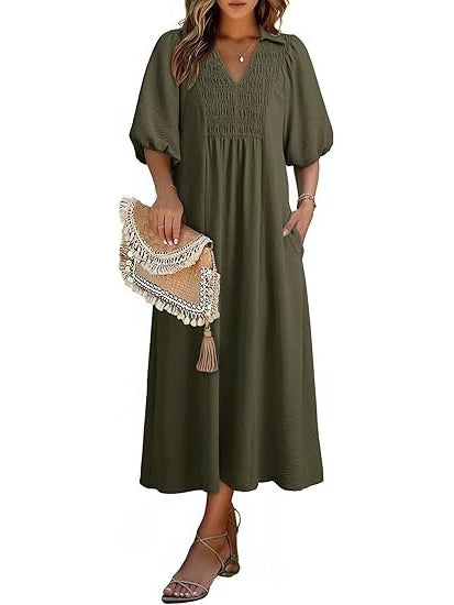⏰Hot Sale-Women's Summer Flowy A-Line Maxi Dress