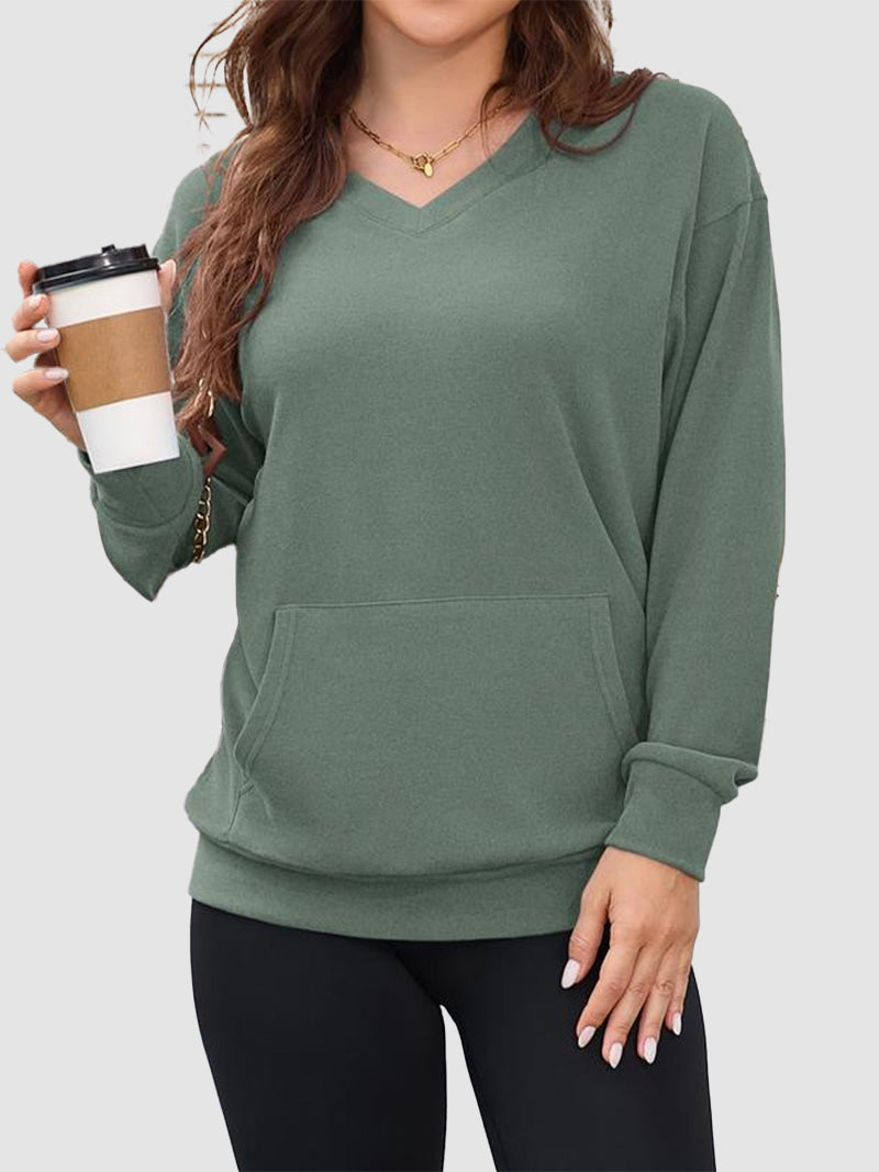Refresh Your Wardrobe With This No‑Hood Relaxed V‑Neck Top