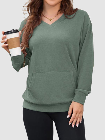 Refresh Your Wardrobe With This No‑Hood Relaxed V‑Neck Top