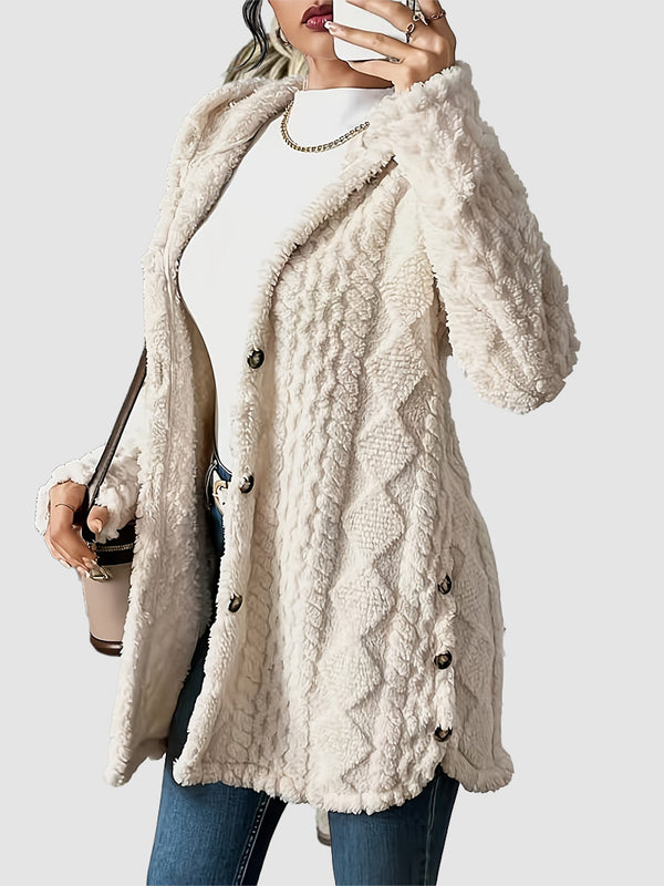 Level Up Your Wardrobe With This Eye‑Catching Jacquard Hooded Coat