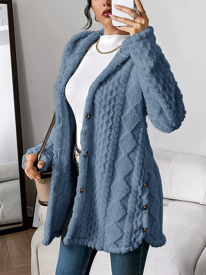 Level Up Your Wardrobe With This Eye‑Catching Jacquard Hooded Coat