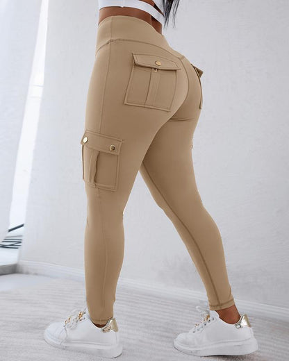 🔥Women's Pocket Sexy Stretch Leggings Fitness Track Pants