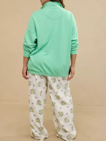 Quarter Snap Sweatshirt(Buy 2 Free Shipping)