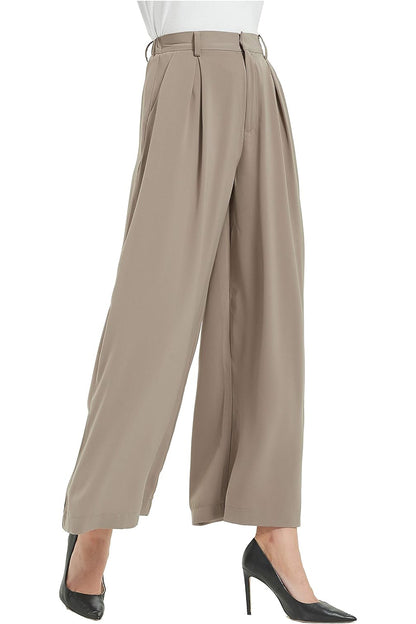 Women High Waist Casual Wide Leg Long Palazzo Pants Trousers (⏰ 30% OFF TODAY)
