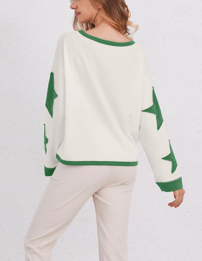 Star Graphic Oversized Sweatshirts for Women (Buy 2 Free Shipping)