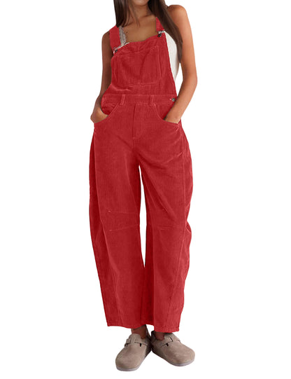 ✨Womens Corduroy Adjustable Wide Leg Romper Overalls