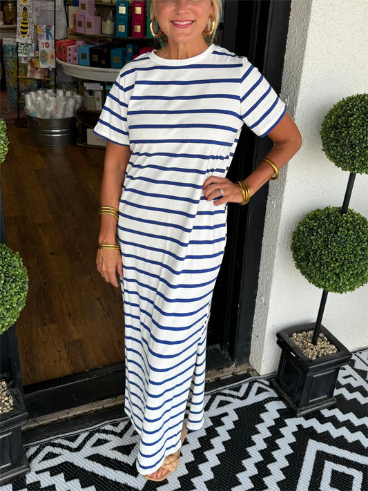 ✨Women's Summer Striped T-Shirt Dress (Buy 2 Free Shipping)