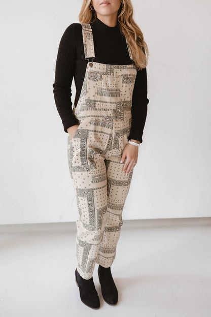 ✨Women's Newspaper Simulation Overalls