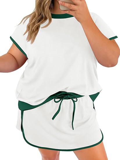 ⏰Hot Sale-Color Block Skort Outfit