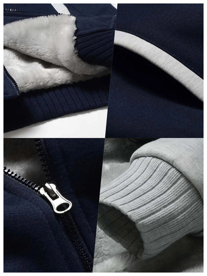 Women Thick Fleece Lined Hooded Sweatshirt Winter Warm Top