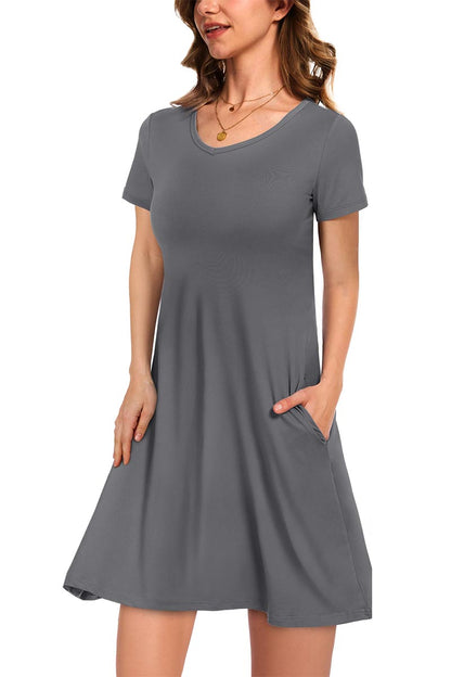 ✨Women's Casual T-Shirt Dress with Pockets