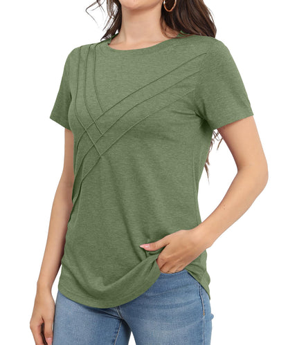 ✨Women's Pleated Short Sleeve Top