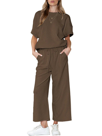 Womens Textured Luxury Lounge Set