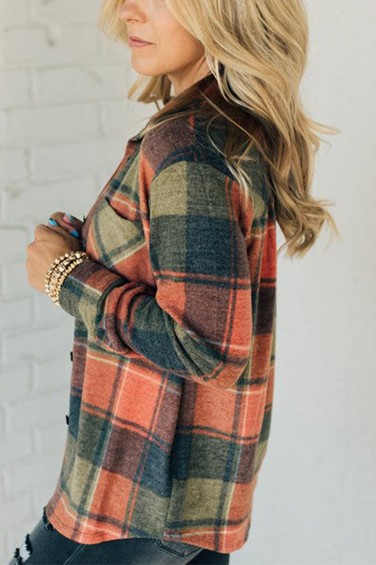 Women's Channing Brushed Plaid Top