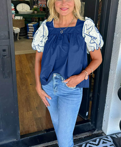 Tiktok Hot Sale Ruffle Sleeve Top(Buy 2 Free Shipping)