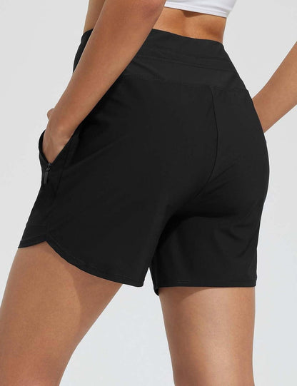 ✨Women's 5" Swim Board Shorts High Waisted Quick Dry Swimsuit Swimming Bottoms