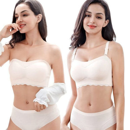 2023 Women Sexy Strapless Bra Invisible Push Up Bras
