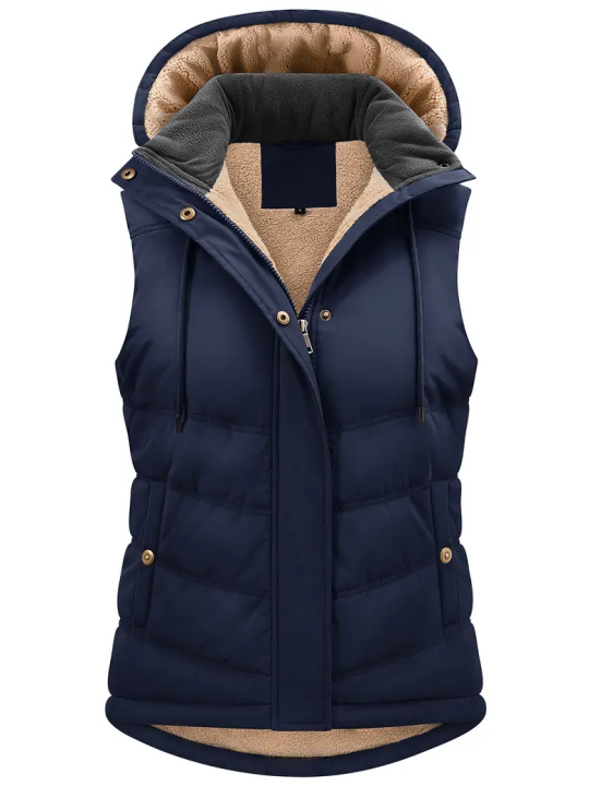 Women Fitted Sleeveless Winter Insulated Waistcoat