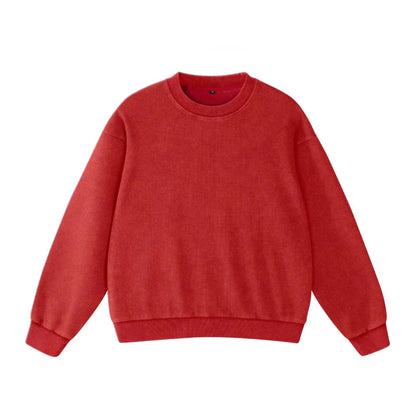 Vintage Crew Neck Waffle Acid washed Unisex Sweatshirts