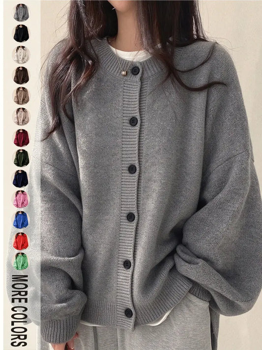 Limited time sale🔥Women's Oversized Cardigan Casual Long Sleeve Button Down Knit Sweater