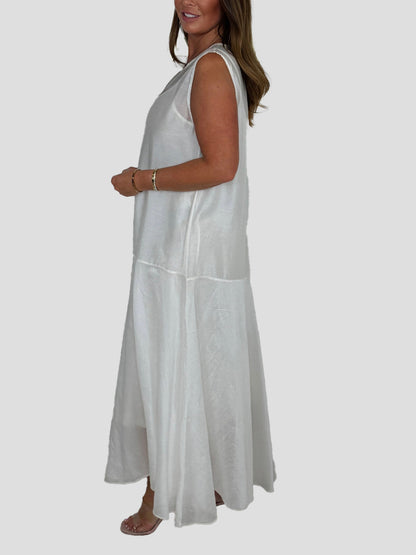 Sleeveless Round Neck Maxi Dress
