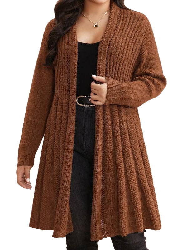 Fall Textured Layering Cardigan
