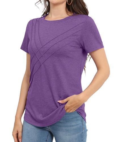 ✨Women's Pleated Short Sleeve Top