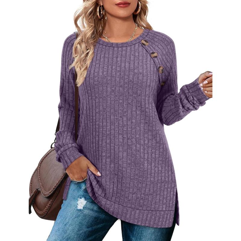 Long Sleeve Shirts for Women Lightweight Button