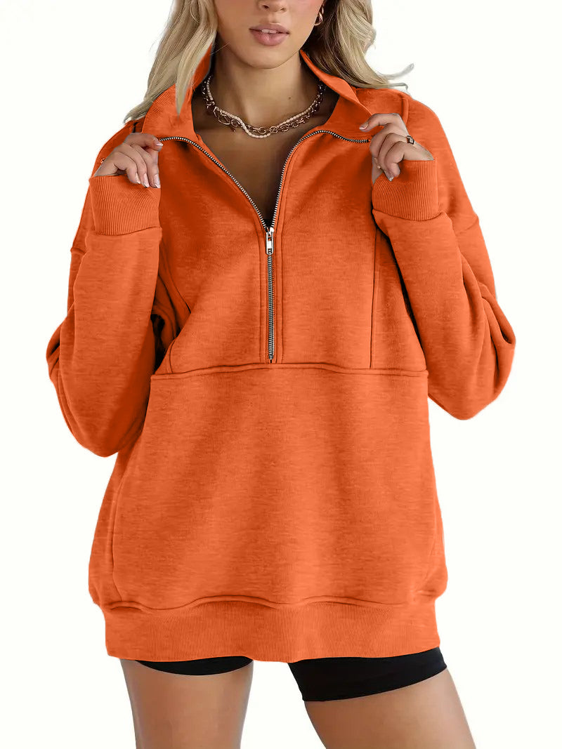 Half-Zip Pullover Sweatshirt (Buy 2 Free Shipping)