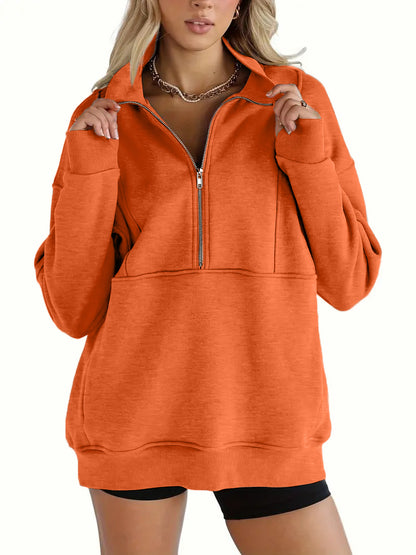 Half-Zip Pullover Sweatshirt (Buy 2 Free Shipping)
