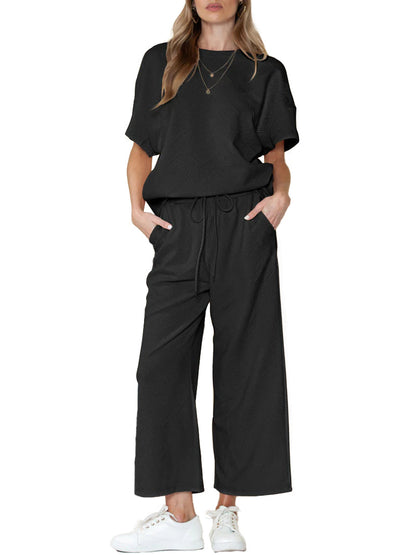 Womens Textured Luxury Lounge Set