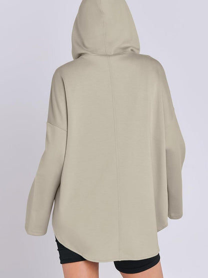 ✨Women's Oversized Quarter Zip Tunic Hoodie (Buy 2 Free Shipping)