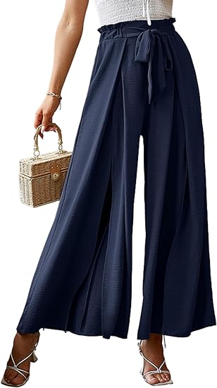 ⏰HOT SALE-Women's Striped Slit Wide Leg Pants(BUY 2 FREE SHIPPING)