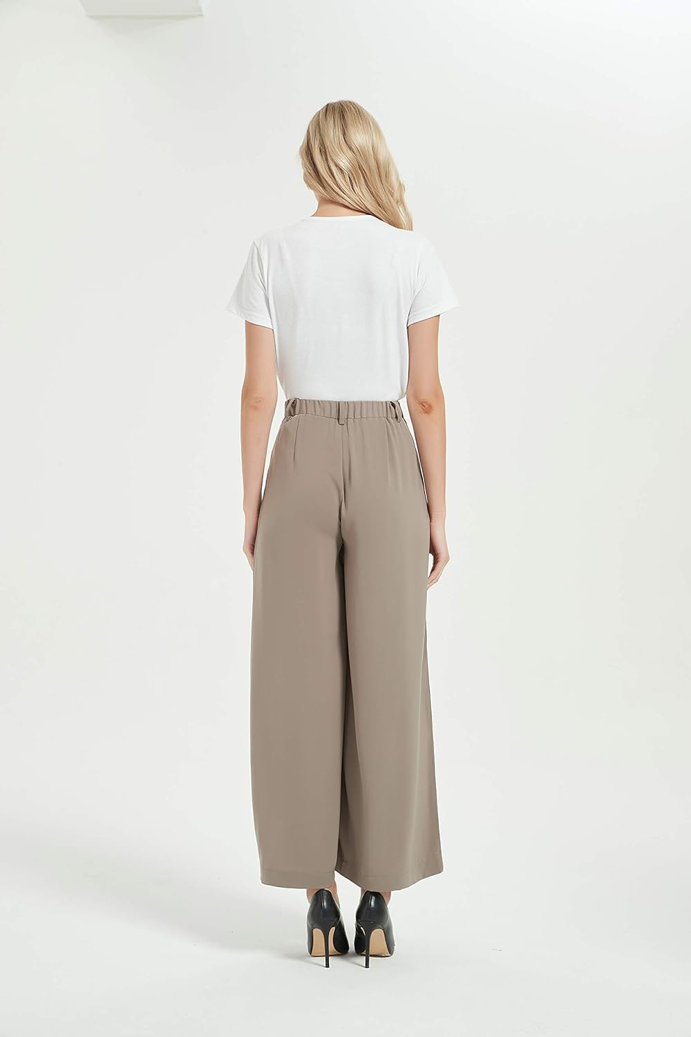 Women High Waist Casual Wide Leg Long Palazzo Pants Trousers (⏰ 30% OFF TODAY)