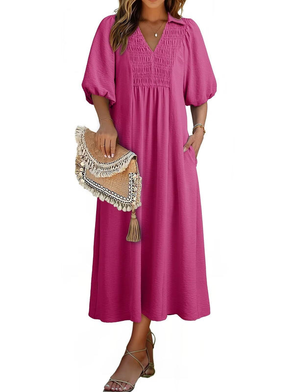 Women's Summer Flowy A-Line Maxi Dress